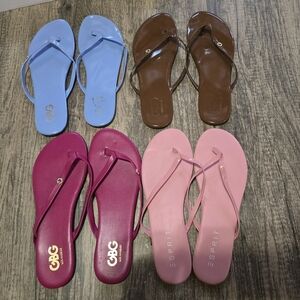 Esprit Women's Sandals 4 Pairs- Pink, Blue, Brown